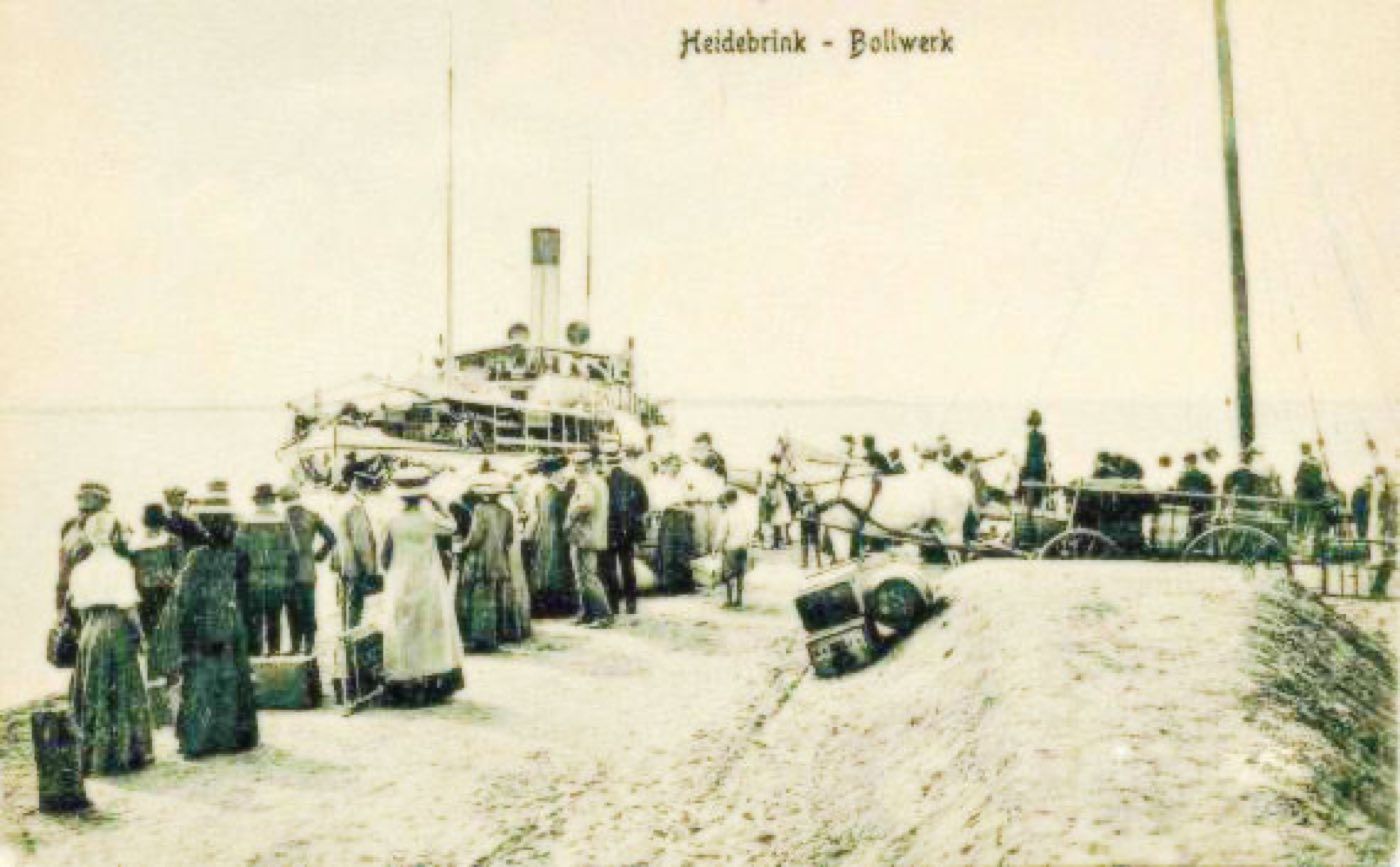 Vorkriegsanlegestelle am Haff in Heidebrink